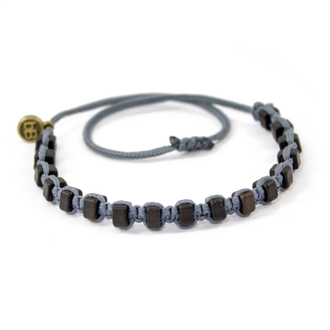 Black Andes Stone Grey macrame artisan bracelets cover