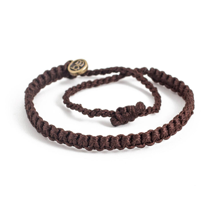 Andel Chocolate Brown Knotted Charity Bracelet Cover