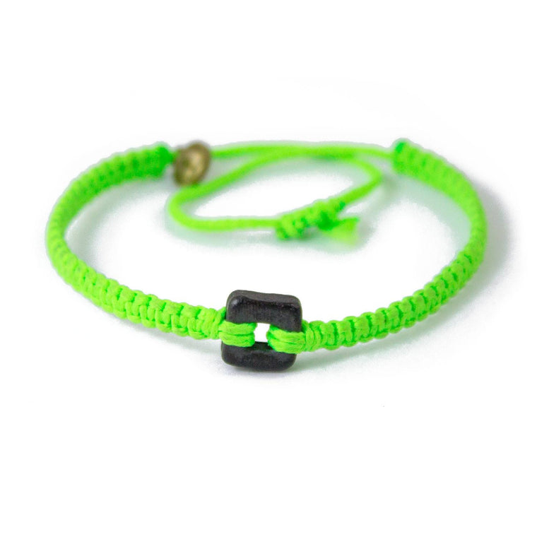 Black Raymi Bright Green bracelets that fight poverty cover