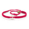 White Rustic Strawberry Pink handmade ethnic bracelets cover