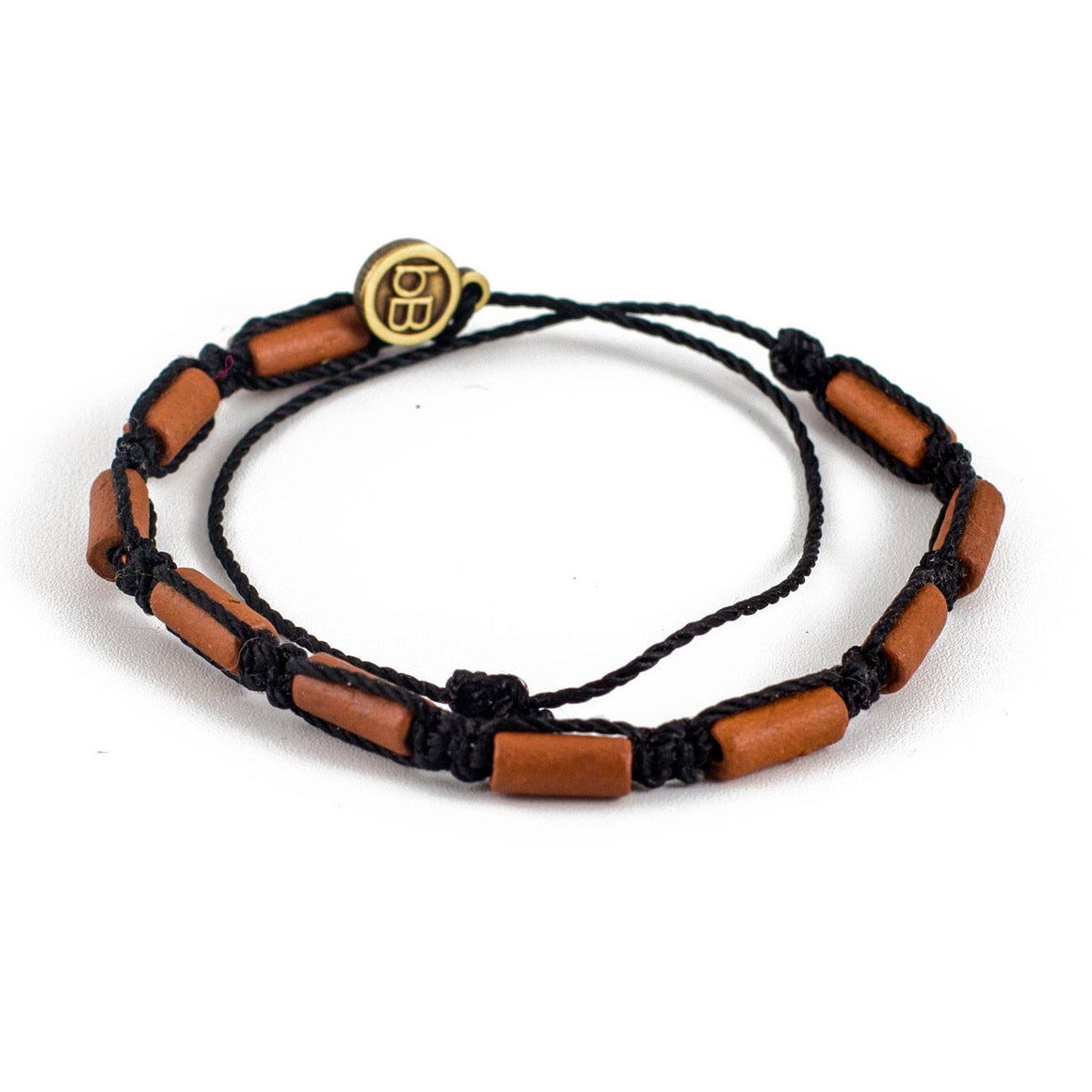 Brown Sisa Carbon Black tribal macrame bracelets cover