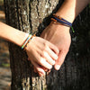 Brown Sisa Carbon Black tribal macrame bracelets lifestyle