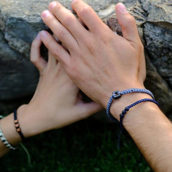 Black Raymi Stone Grey bracelets that fight poverty cover