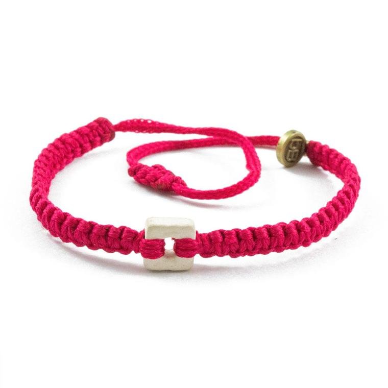 White Raymi Strawberry Pink bracelets that fight poverty cover